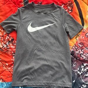 Nike Kids Charcoal Gray Short Sleeve Dri-Fit Tee